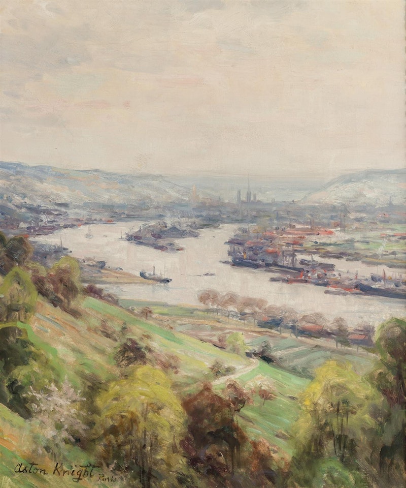 The Seine Near Paris by Louis Aston Knight