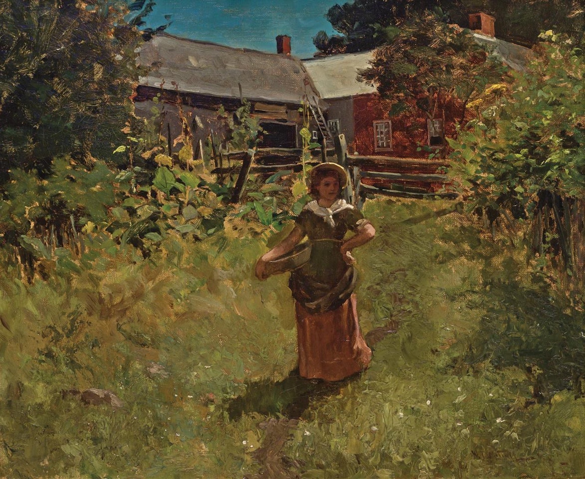 "In the Garden" by Willard Leroy Metcalf