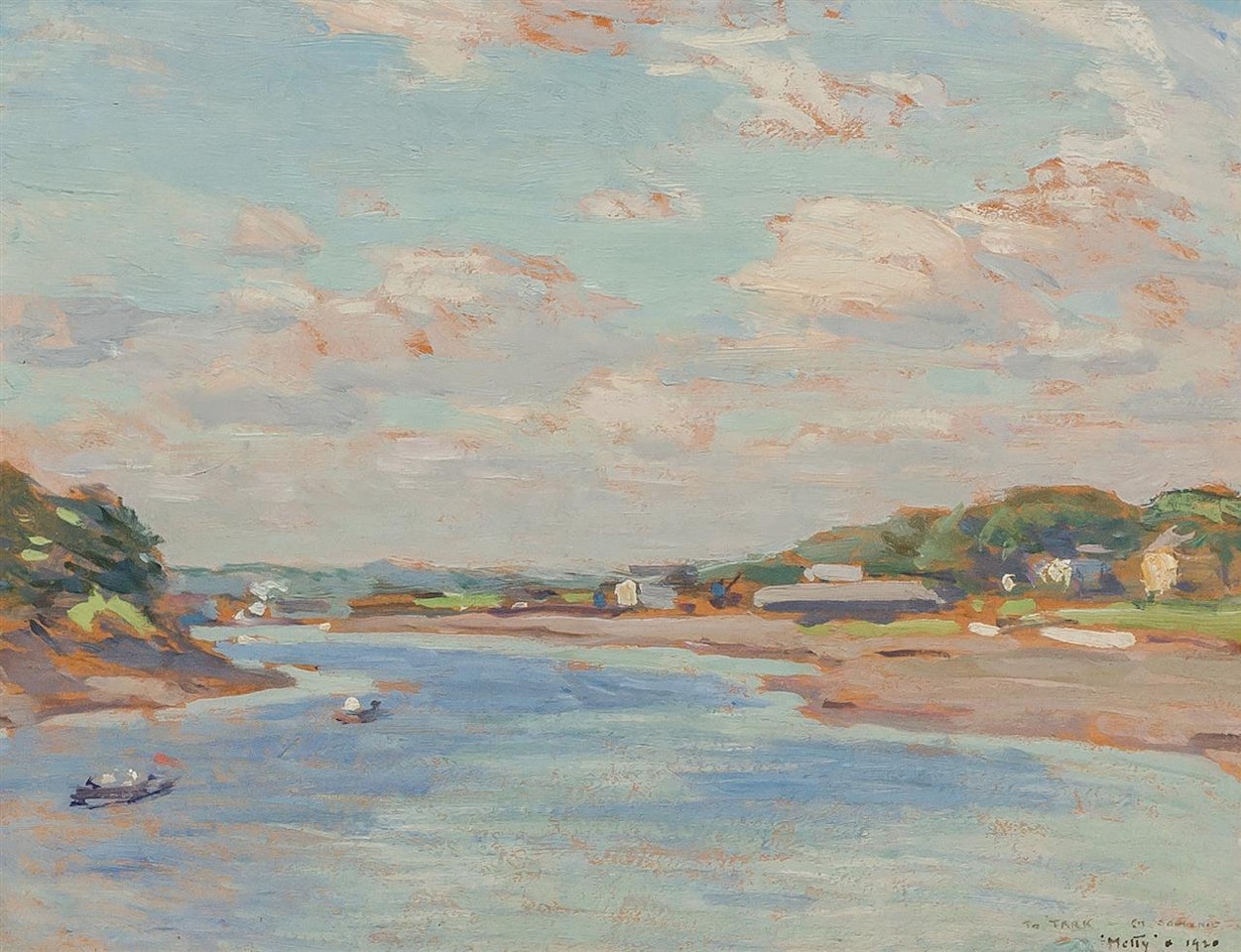 Kennebunkport, Maine (Study for North Wind) by Willard Leroy Metcalf