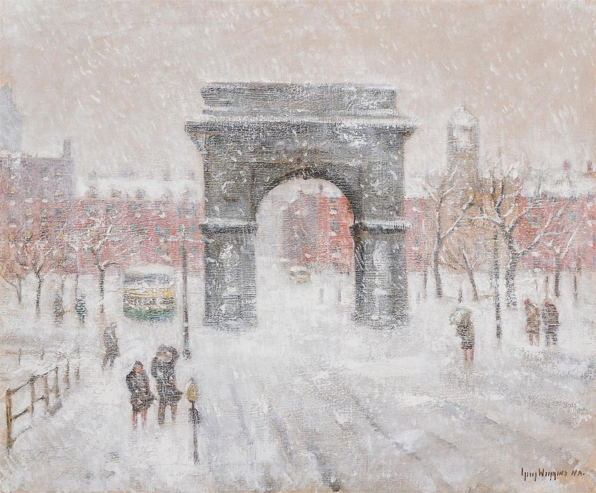 "Winter, Washington Sq." by Guy Carleton Wiggins