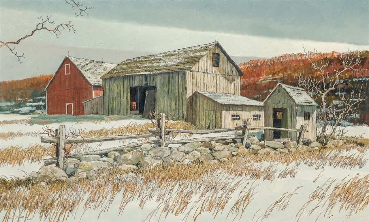 "Winter on a Farm" by Eric Sloane