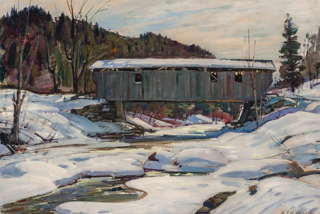 "Covered Bridge" by Aldro Thompson Hibbard