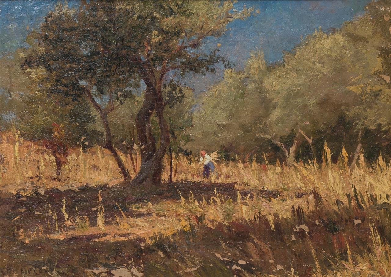 Woman Haying by Continental School