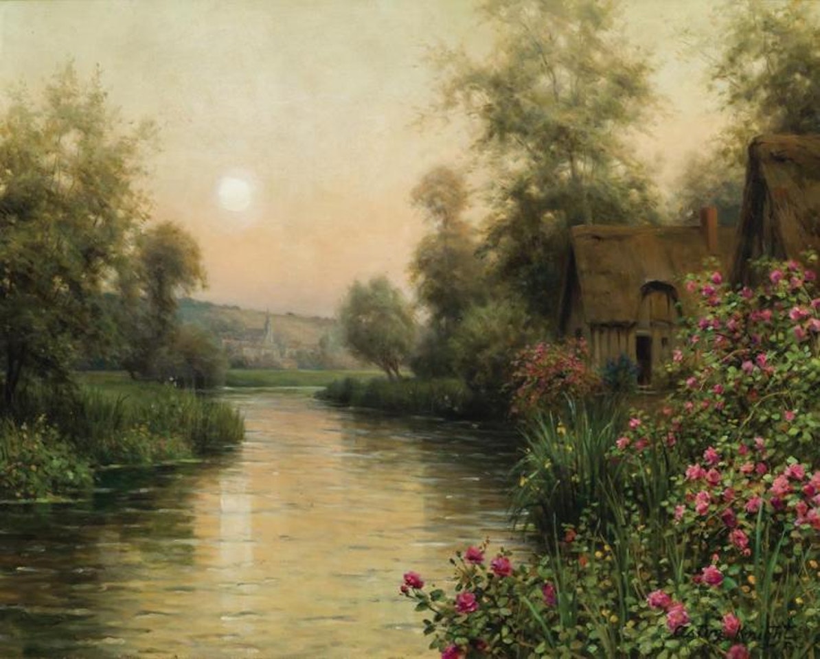 Sunrise by the Cottage by Louis Aston Knight