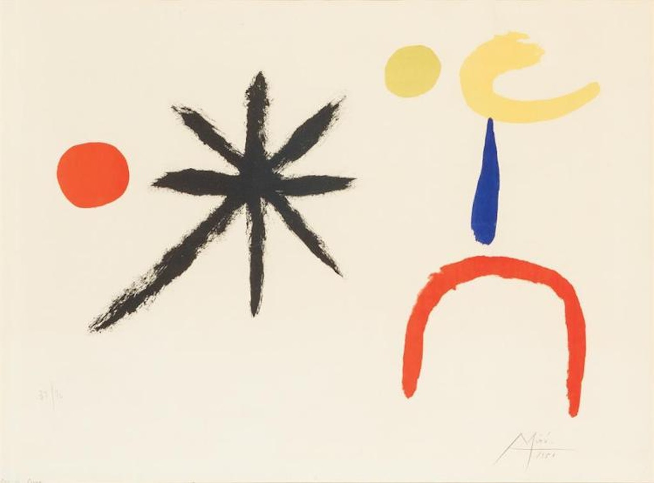 "La Jeune Fille au Clair de la Lune" by Joan Miró