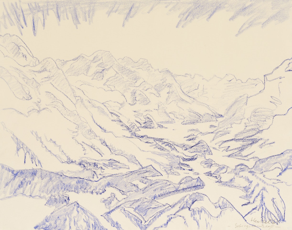 Gebirgslandschaft by Erich Heckel