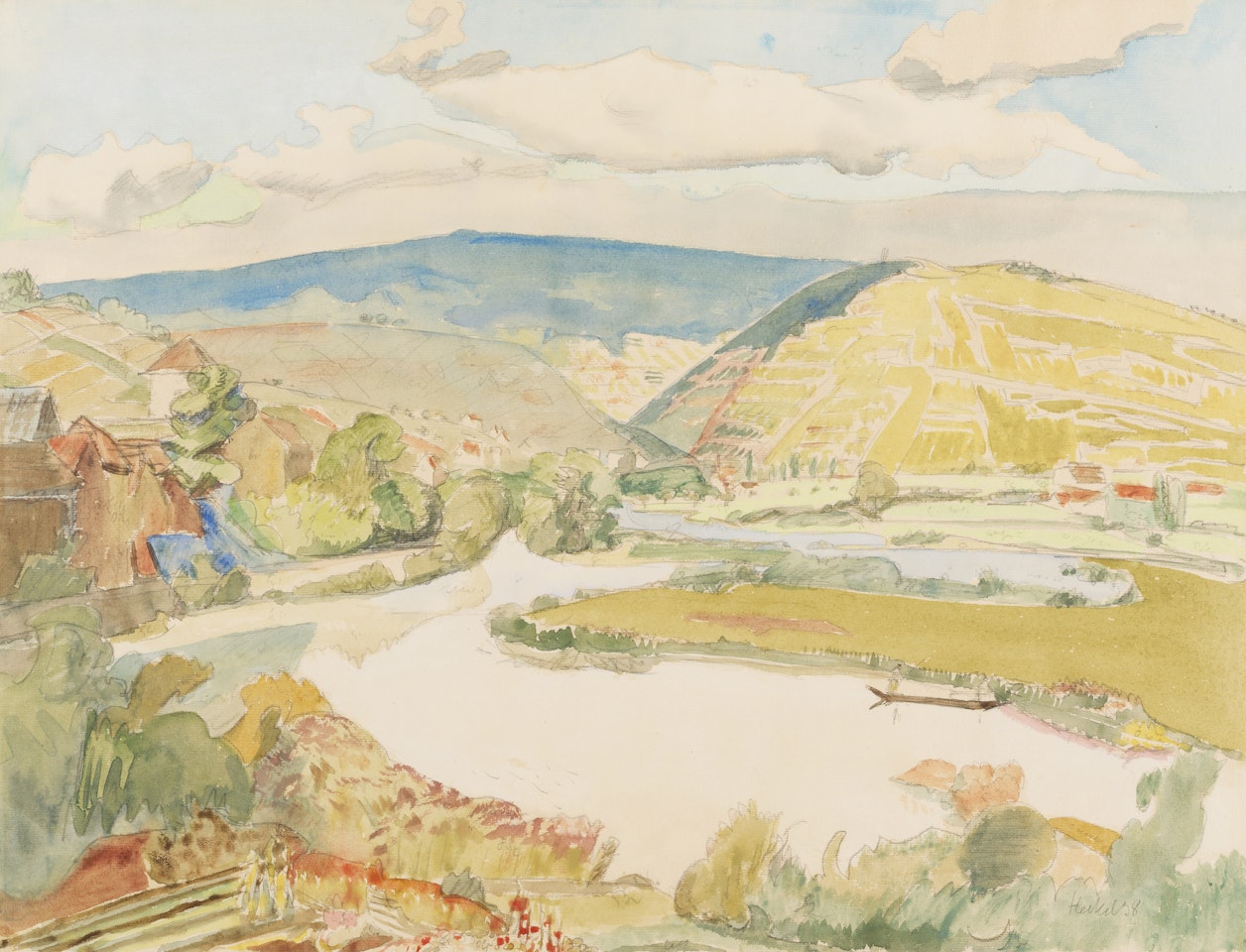 Nahelandschaft by Erich Heckel