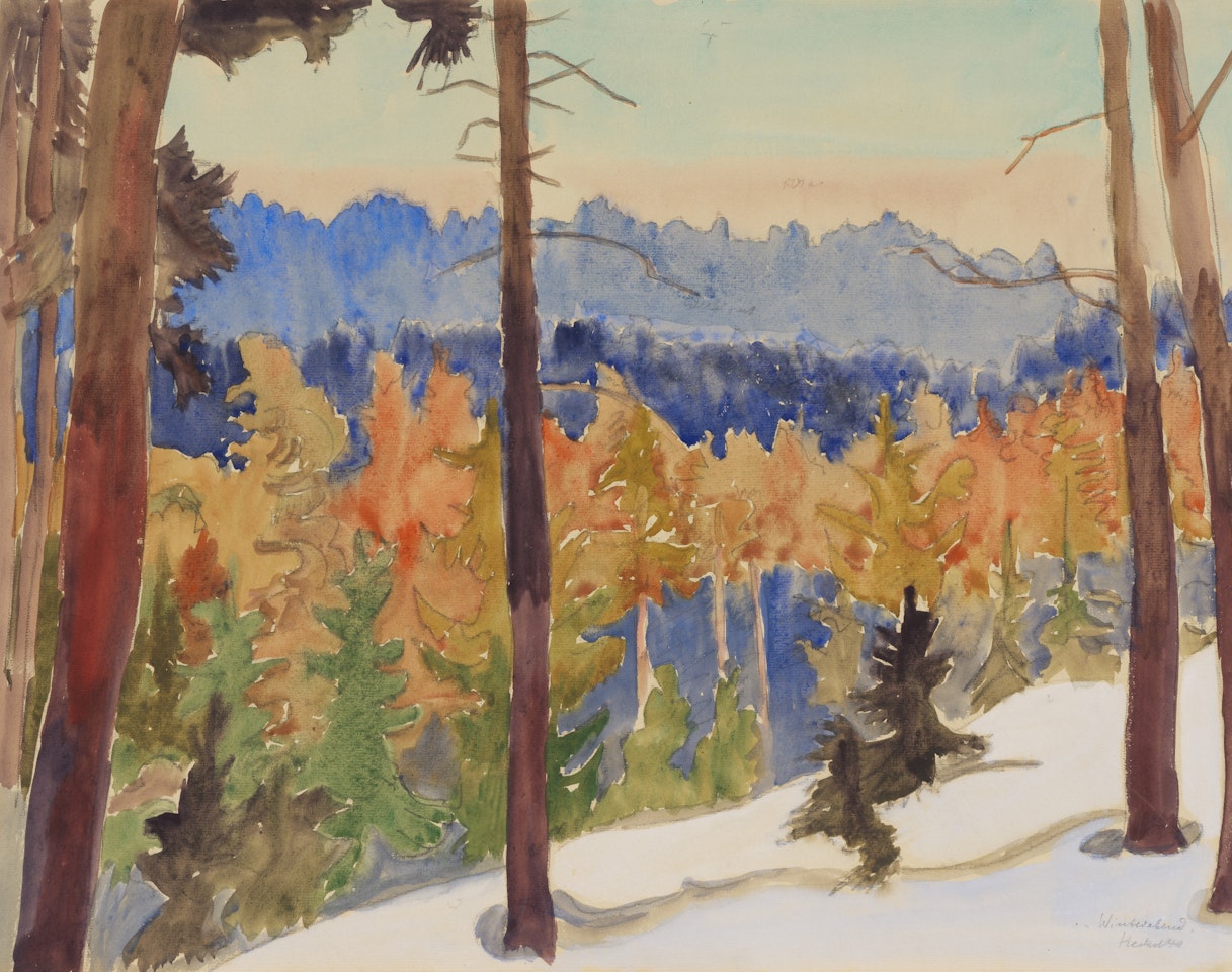 Winterabend by Erich Heckel