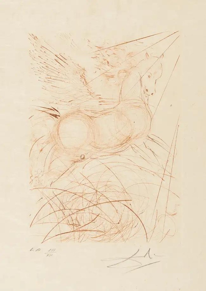 Pegasus (Field 68-4-A; M&L 291b) by Salvador Dali
