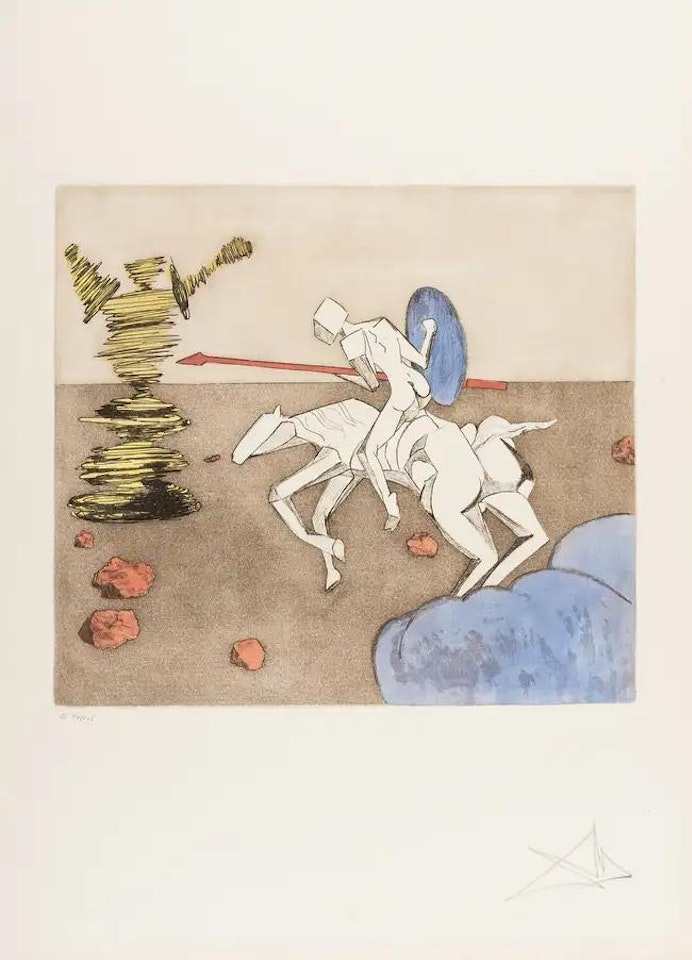 The Quest (Field 80-1E) by Salvador Dali