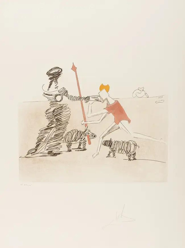 Pastorale (Field 80-1K) by Salvador Dali