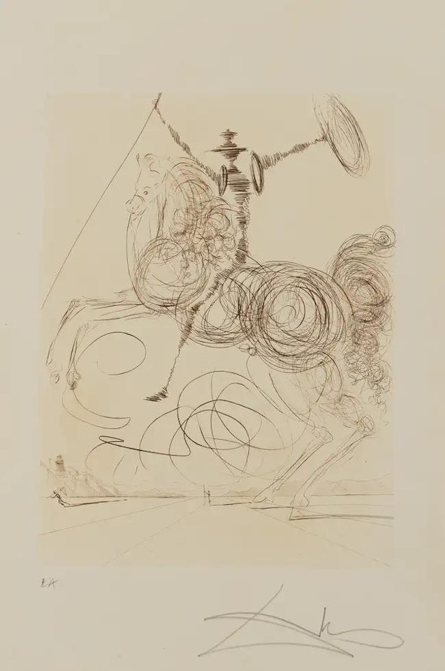 Don Quichotte (Field p.237) by Salvador Dali