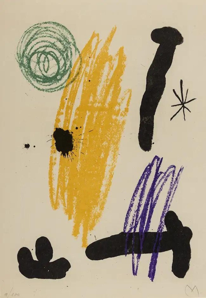 Obra Inèdita Recent plate VIII (Cramer books 95) by Joan Miró