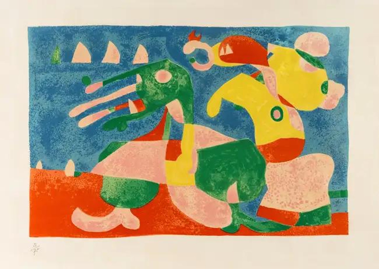 Chez le Tzar II (from Ubu Roi) (Mourlot 414) by Joan Miró
