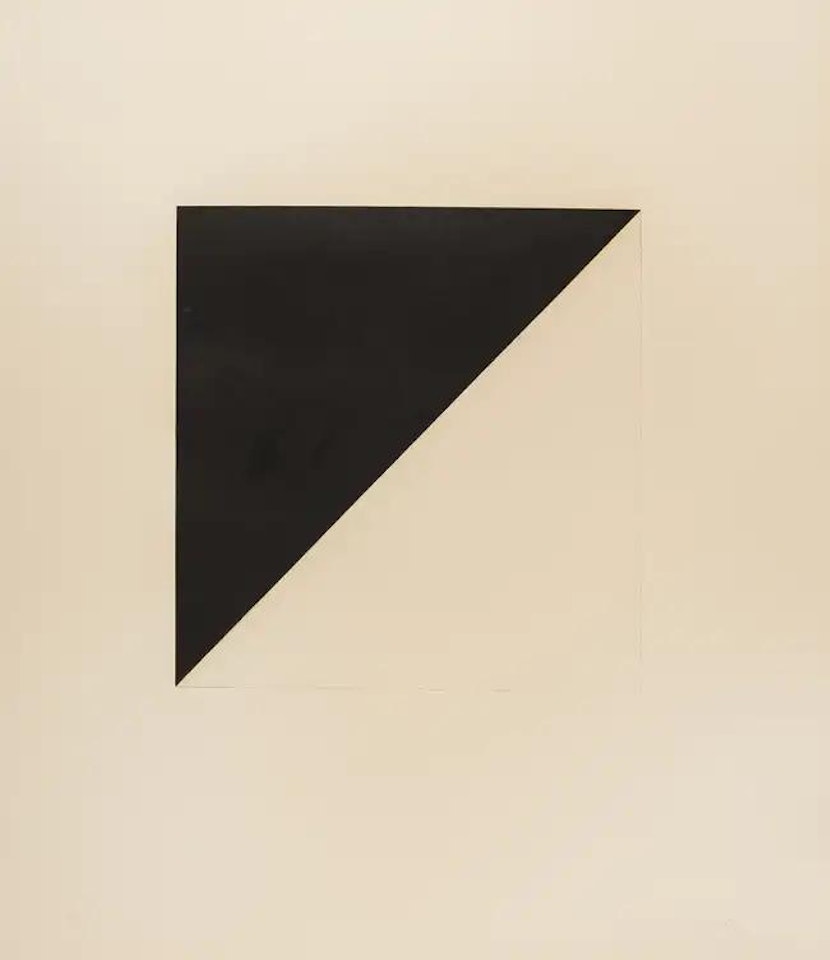 Diagonal with Black (from Concorde Series) (Axsom 195) by Ellsworth Kelly
