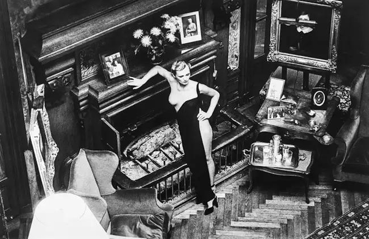 Roselyne, Château d"Arcangues (Salon) by Helmut Newton