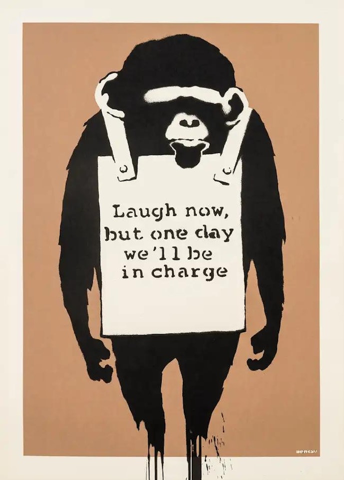 Laugh Now by Banksy