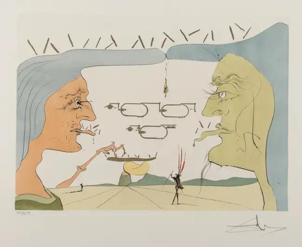 Le Telegraphe (M & L 818a; Field 75-8-L); Ship and Fruits by Salvador Dali