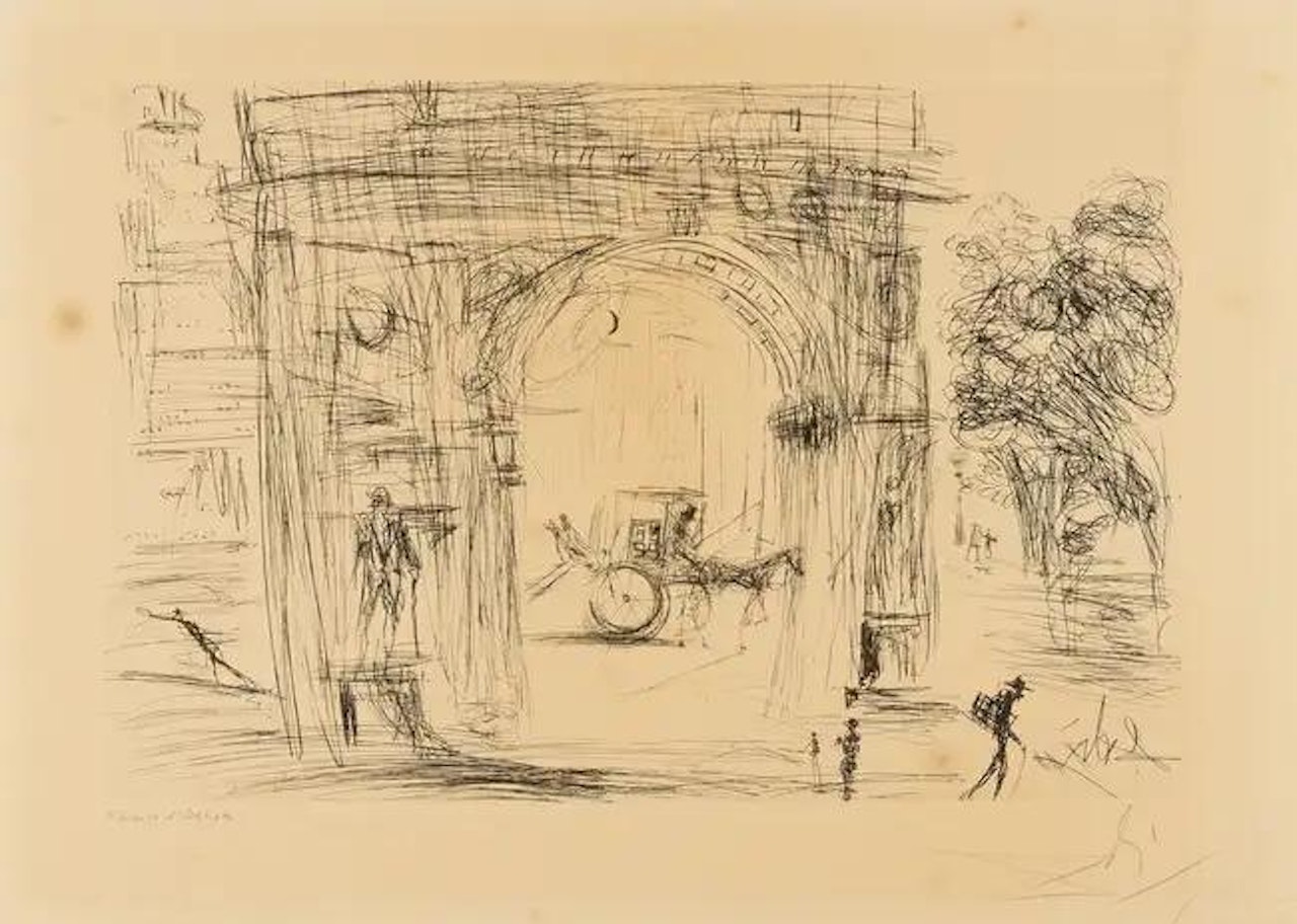 Washington Gate (M & L 113c; Field 64-3B) by Salvador Dali