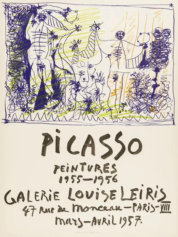 Peintures 1955-1956, Galerie Louis Leiris (Mourlot 299) by Pablo Picasso