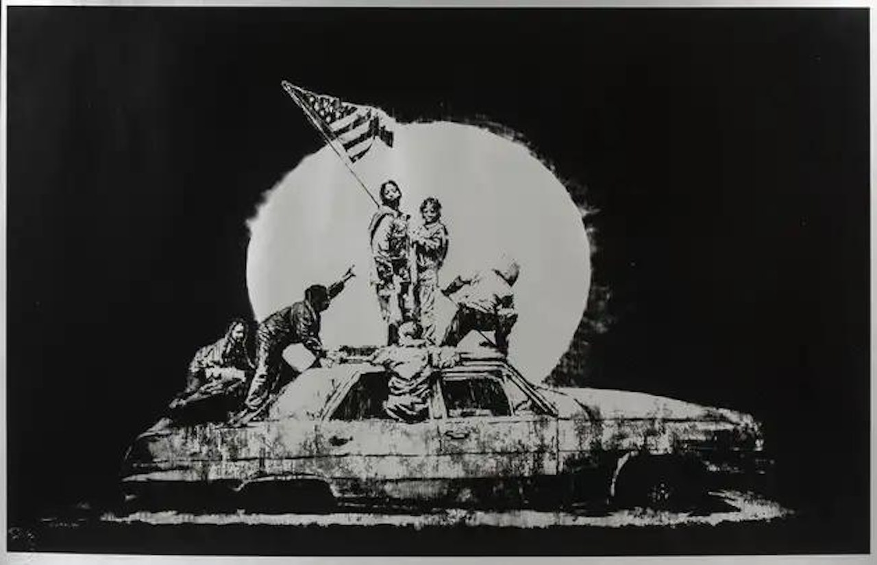 Silver Flags by Banksy