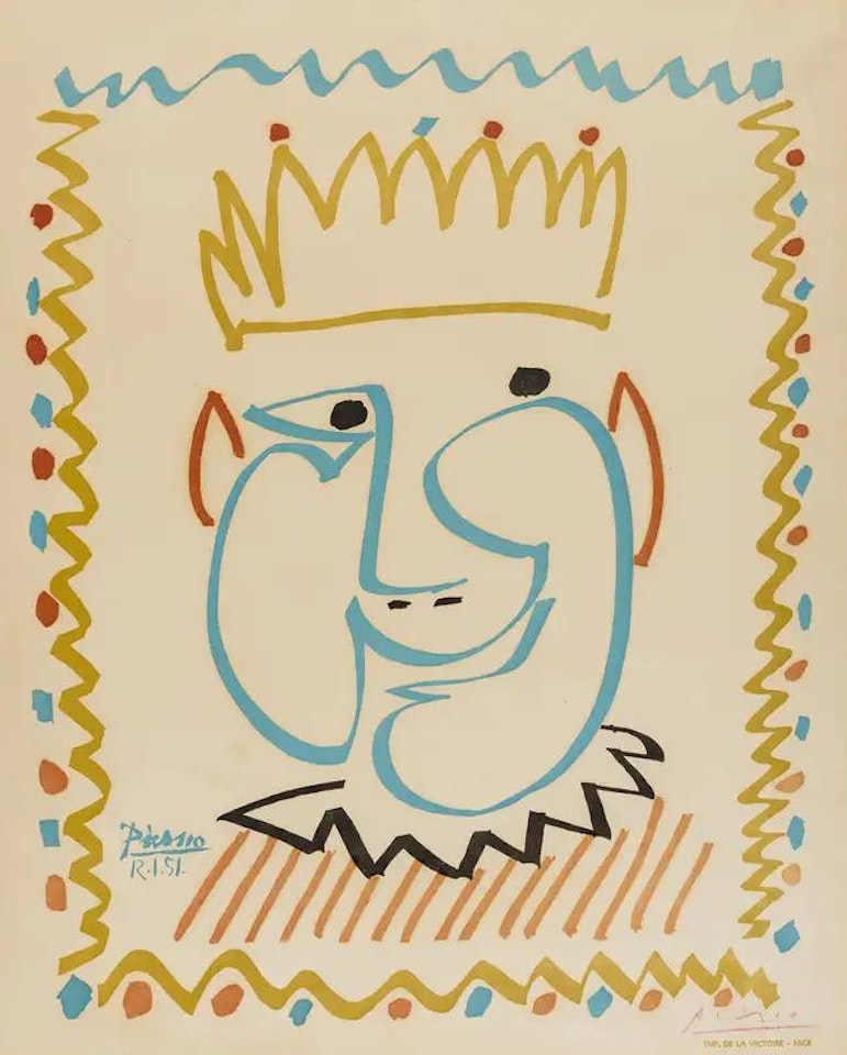 Tête de roi by Pablo Picasso