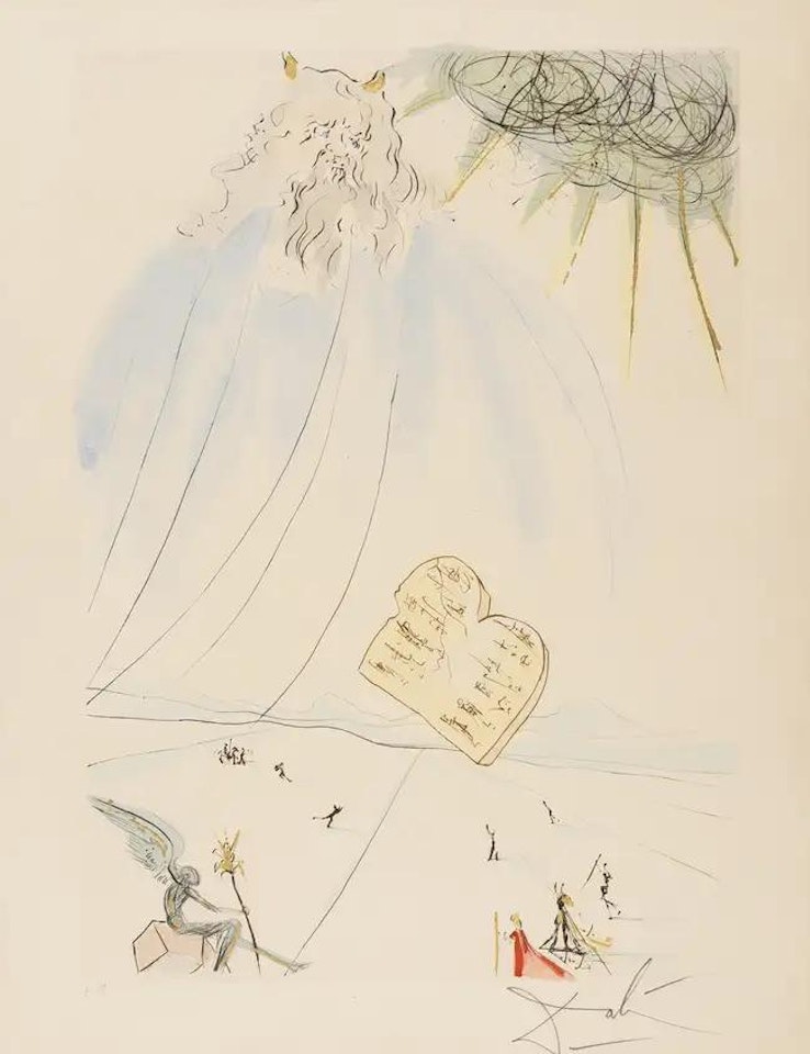 Moses (from Our Historical Heritage) (M & L 760; Field 75-4-C) by Salvador Dali