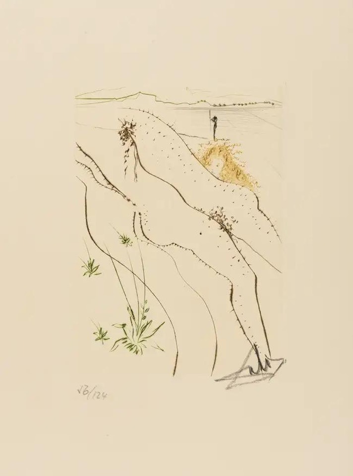 Le Tonneau (M & L 558; Field 72-8-G) by Salvador Dali