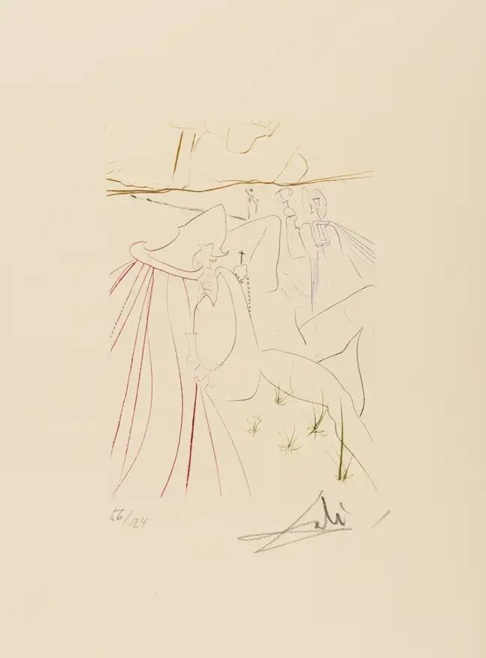 La Ressuscitée (M & L 561c; Field 72-8J) by Salvador Dali