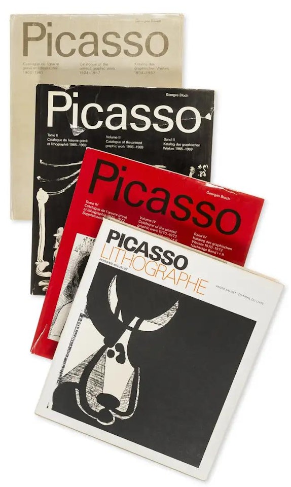 Catalogue of the Printed Graphic Work I,II,IV & Picasso Lithographe; "Picasso Lithographe" by Pablo Picasso