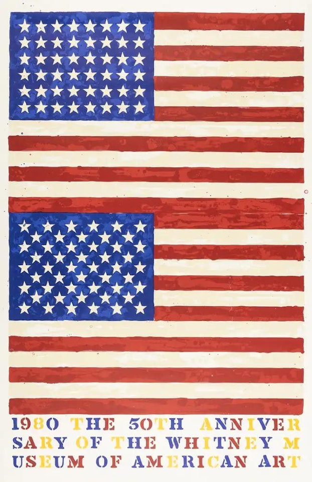 Two Flags (Whitney Anniversary) by Jasper Johns