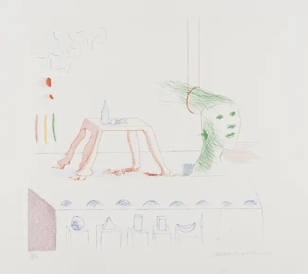 A Moving Still Life (from The Blue Guitar) (M.C.A. Tokyo 195) by David Hockney