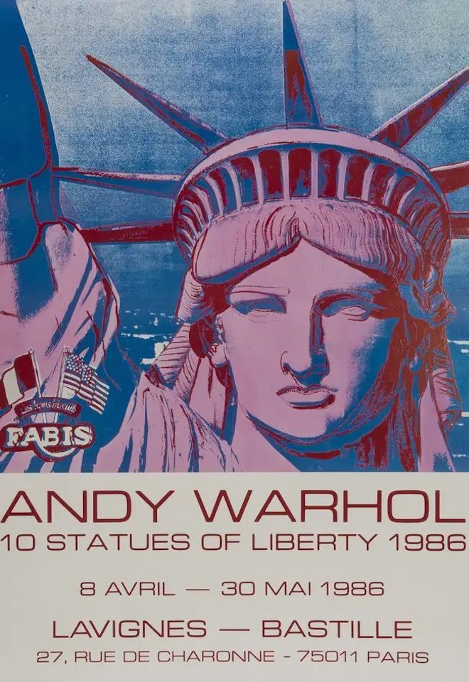 10 Statues of Liberty by After Andy Warhol