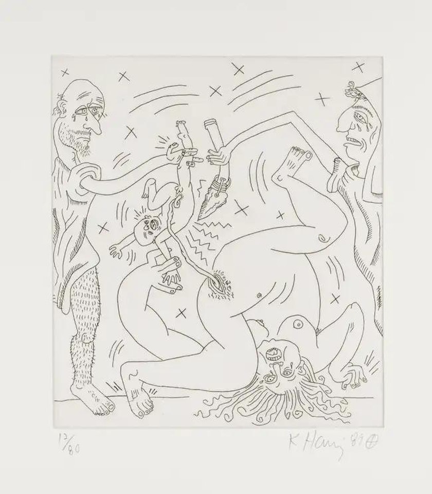 From the Valley Suite (see Littman p.136-141) by Keith Haring