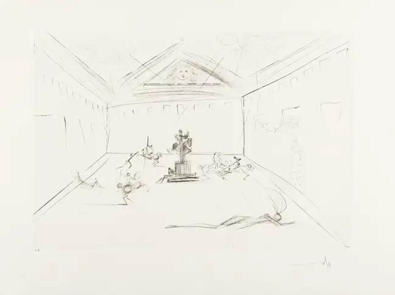Plaza Mayor (M&L 582a; Field 73-11) by Salvador Dali