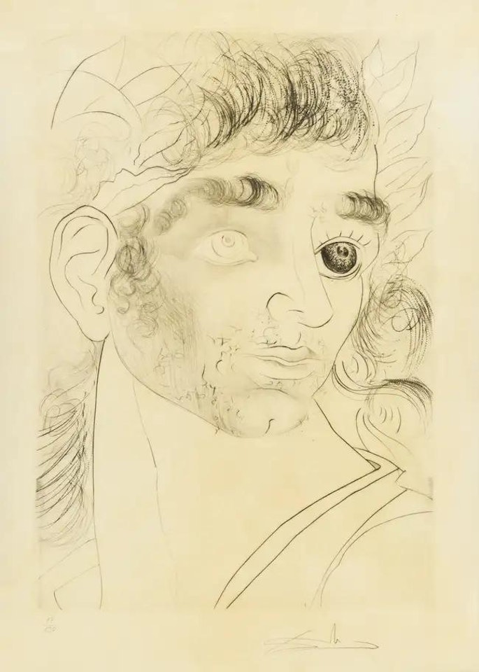 Comment sont ses yeux... (M&L 597; Field 73-8.L) by Salvador Dali