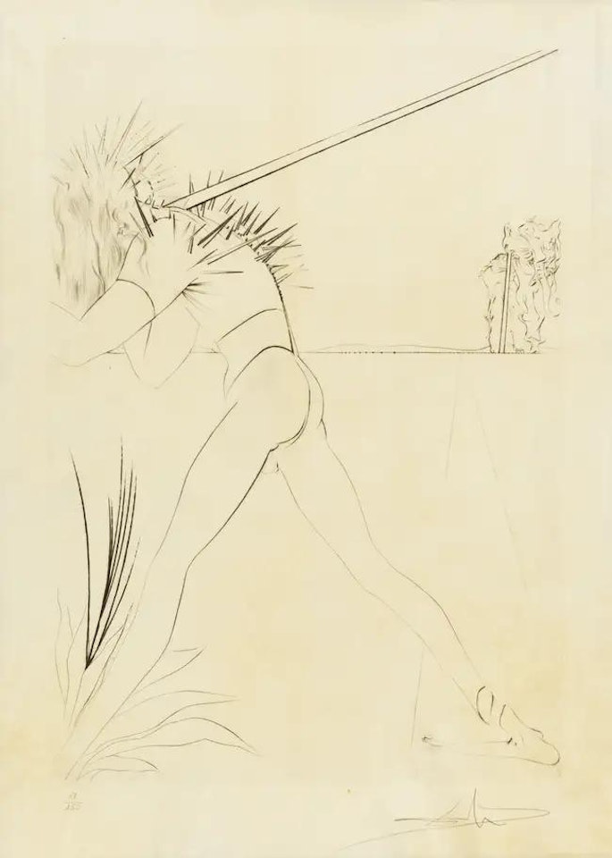 Il y a des soldates... (M&L 594; Field 73-8.I) by Salvador Dali