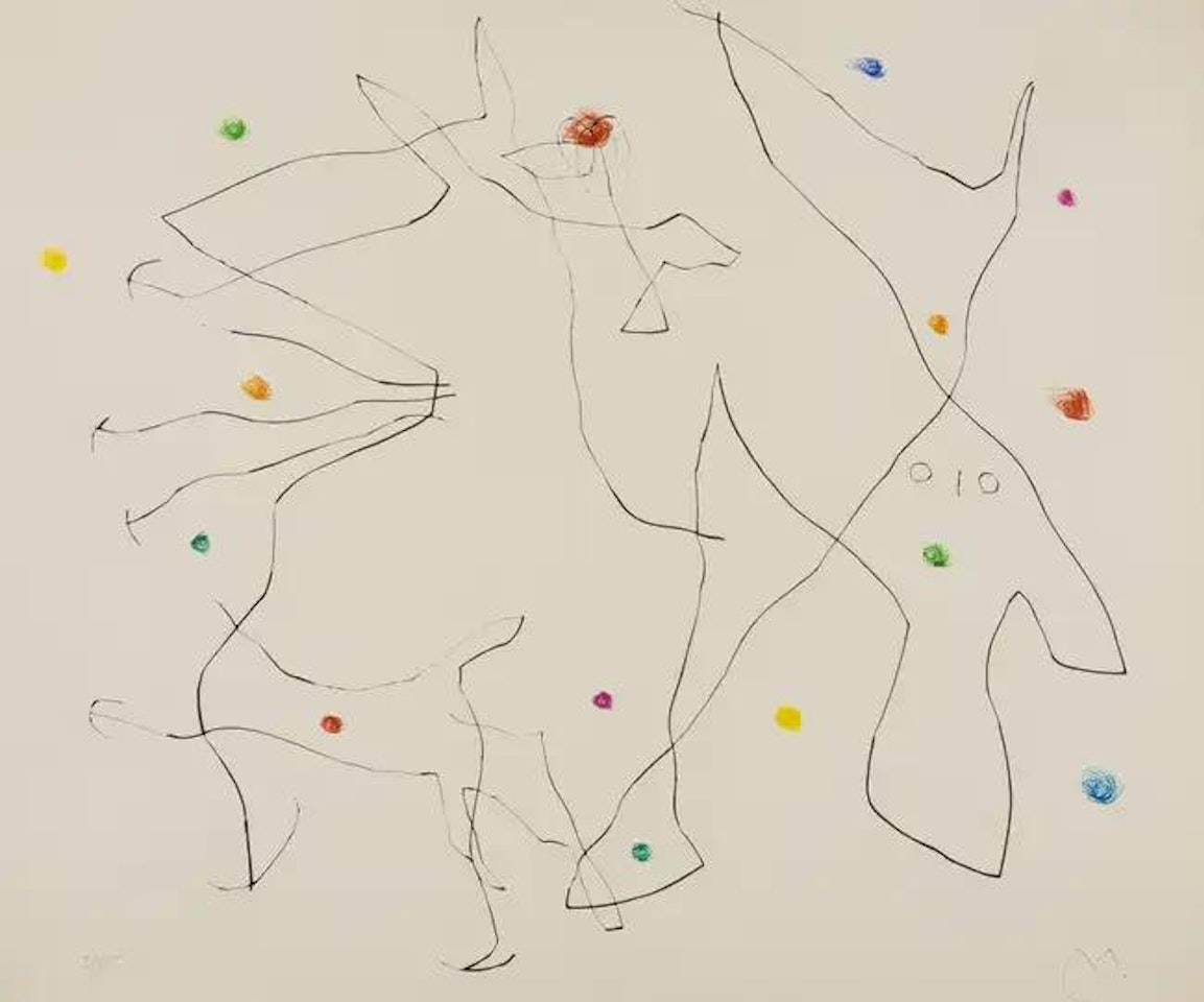 Untitled, from "Flux de L"aimant" (Dupin 385) by Joan Miró