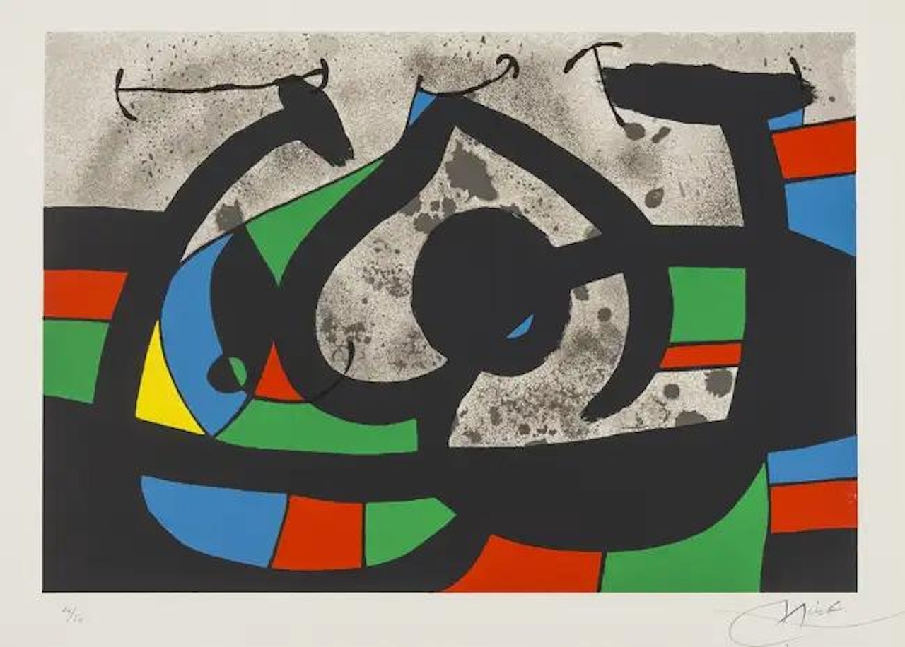 Plate 11 From Le Lezard aux Plumes d"or (Mourlot 815) by Joan Miró