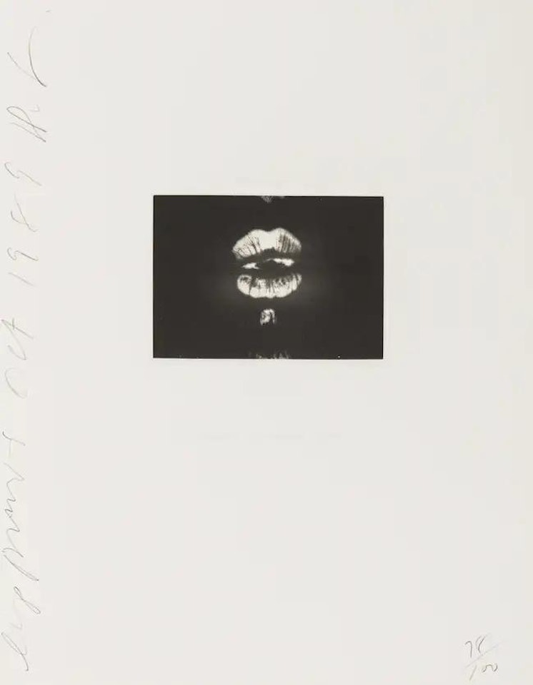 Lip Prints by Donald Sultan