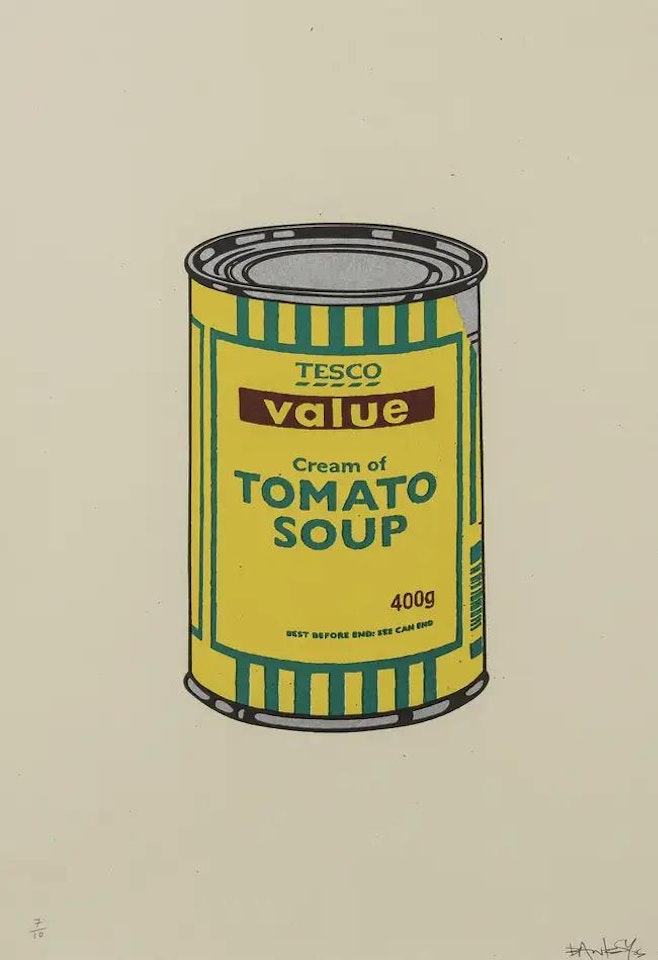 Soup Can (Yellow/Emerald/Brown) by Banksy