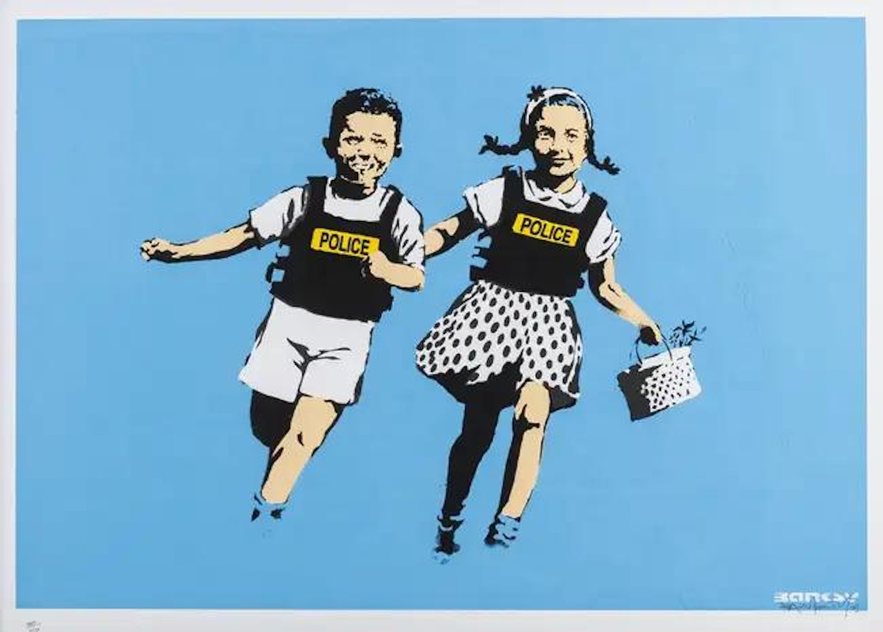 Jack and Jill (Police Kids) by Banksy