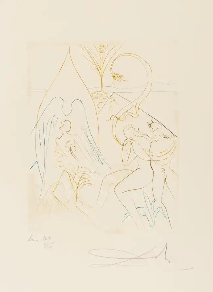 L"Arbre de Vie (from Le Paradis Terrestre) (M & L 705e; Field 74-11-H) by Salvador Dali