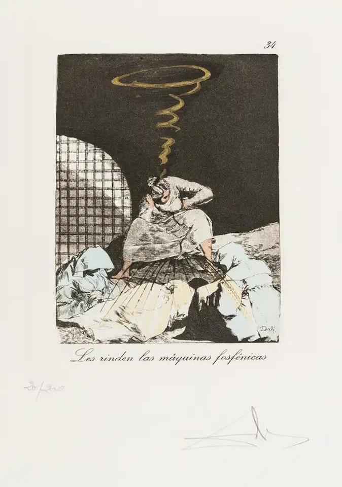 Plate 34 (From Les Caprices de Goya de Dali) (M & L 881; Field 77-3-48) by Salvador Dali