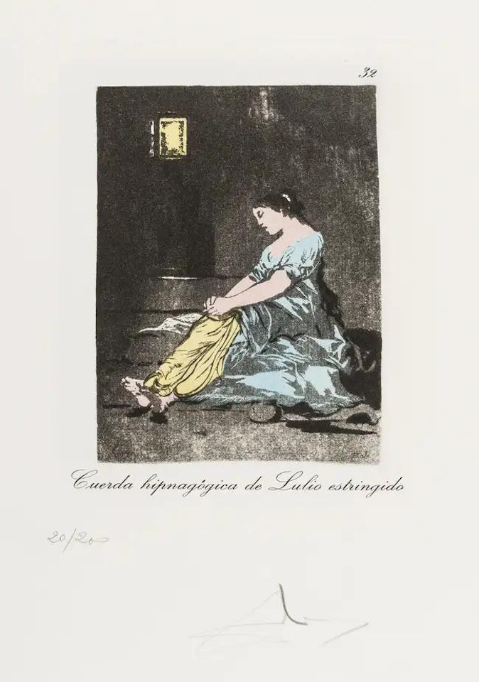 Plate 32 (From Les Caprices de Goya de Dali) (M & L 879; Field 77-3-50) by Salvador Dali