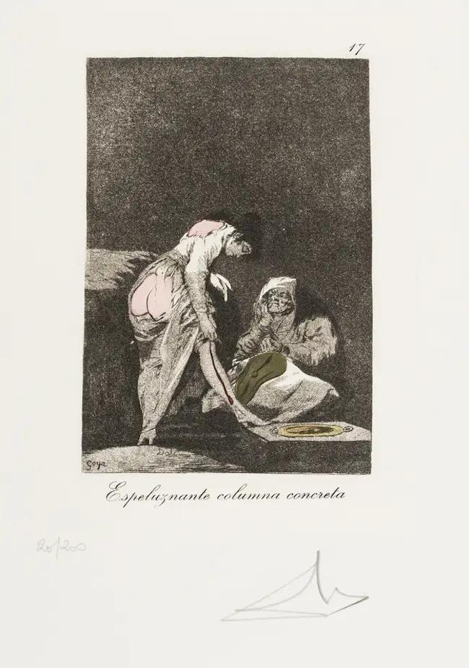 Plate 17 (From Les Caprices de Goya de Dali) (M & L 864; Field 77-3-64) by Salvador Dali