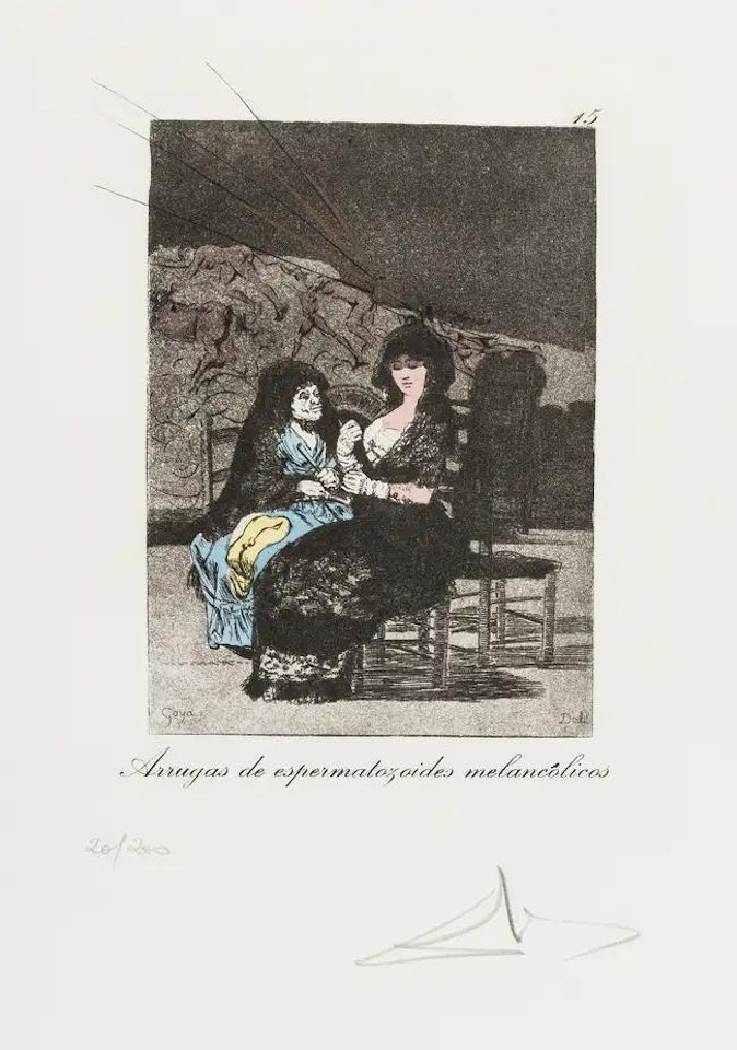 Plate 15 (From Les Caprices de Goya de Dali) (M & L 862; Field 77-3-66) by Salvador Dali