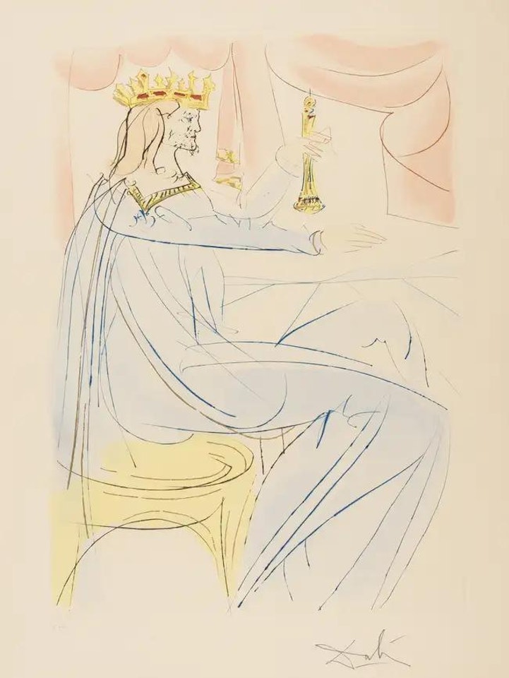 King Solomon (from Our Historical Heritage) (M & L 756; Field 75-4-A) by Salvador Dali