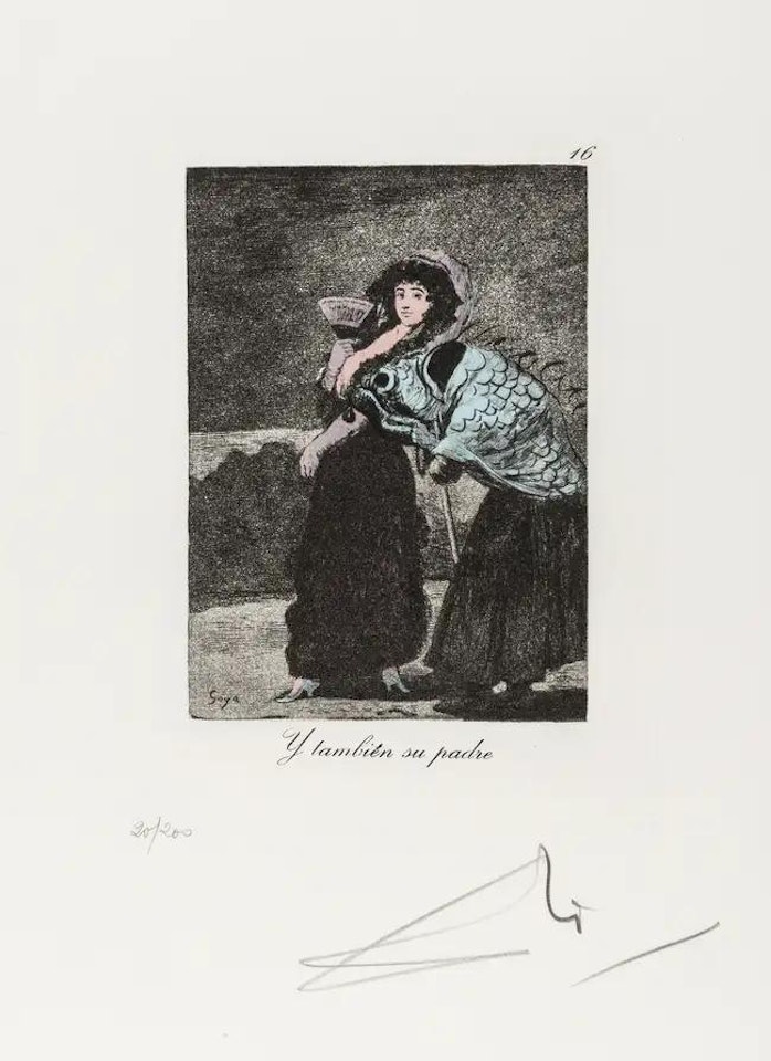 Plate 16 (from Les Caprice de Goya de Dalí) (M & L 863; Field 77-3-65) by Salvador Dali