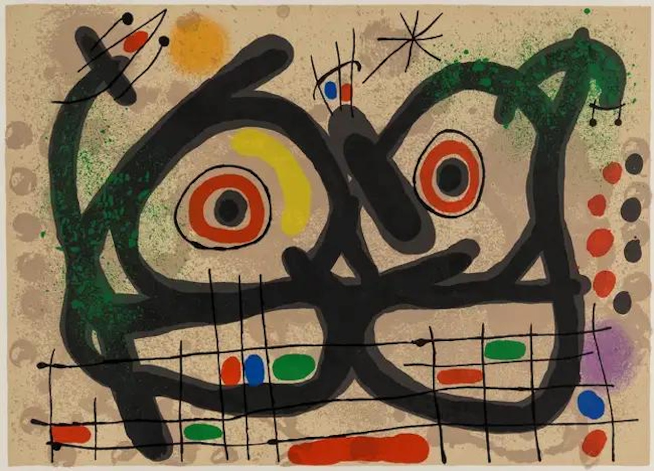 Le Lézard Aux Plumes D"Or (Mourlot 477, 529) by Joan Miró